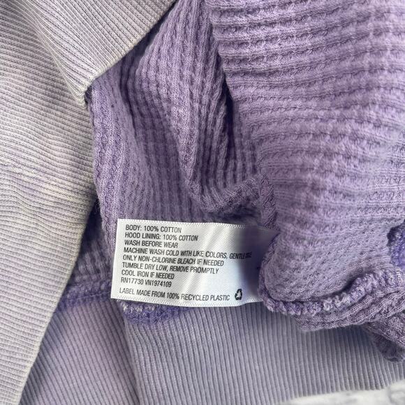 J1582 Wild Fable Purple Crop Top Waffle Knit Size Small - Picture 3 of 6